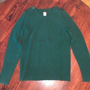Green J-Crew Sweater